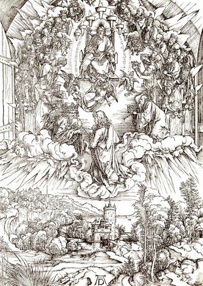 神と長老たちの前の聖ヨハネ 作： Albrecht Dürer